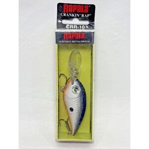 Rapala Crankin' Rap Fishing‎ Lure CRR-10 Pearl Fish Outdoor Camping